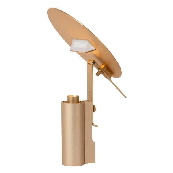 Lucide Premium FITS - Table lamp - Ø 20 cm - LED - 1x7W 3000K - Matt Gold / Brass - detail 1